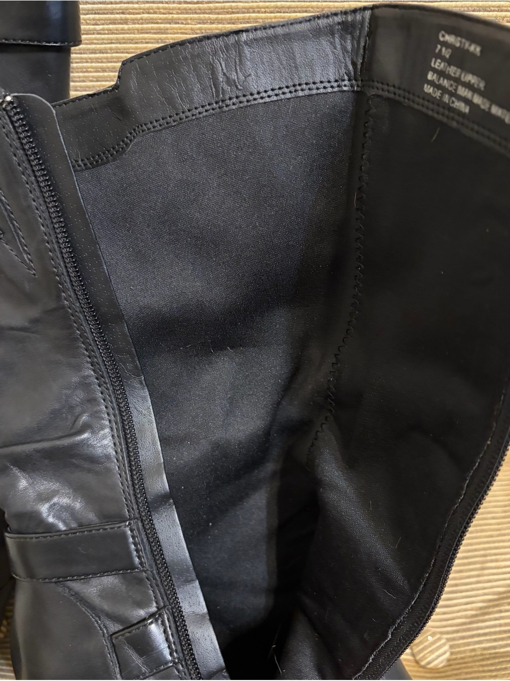 Kelly & Katie Women’s Christy Black Leather Slouch Boot - Size 7.5 - Picture 5 of 16